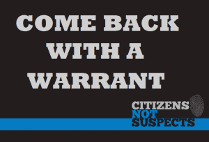 Come back with a warrant image
